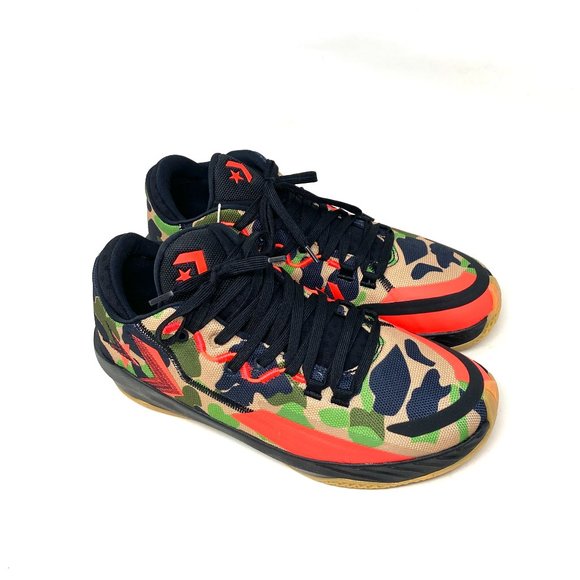 Converse All Star BB Jet Camo Canvas Mesh Black Green Sneakers Mens Size 172665C - Picture 2 of 11